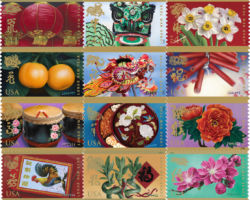 USPS Lunar New Year Stamps from 2008-2019